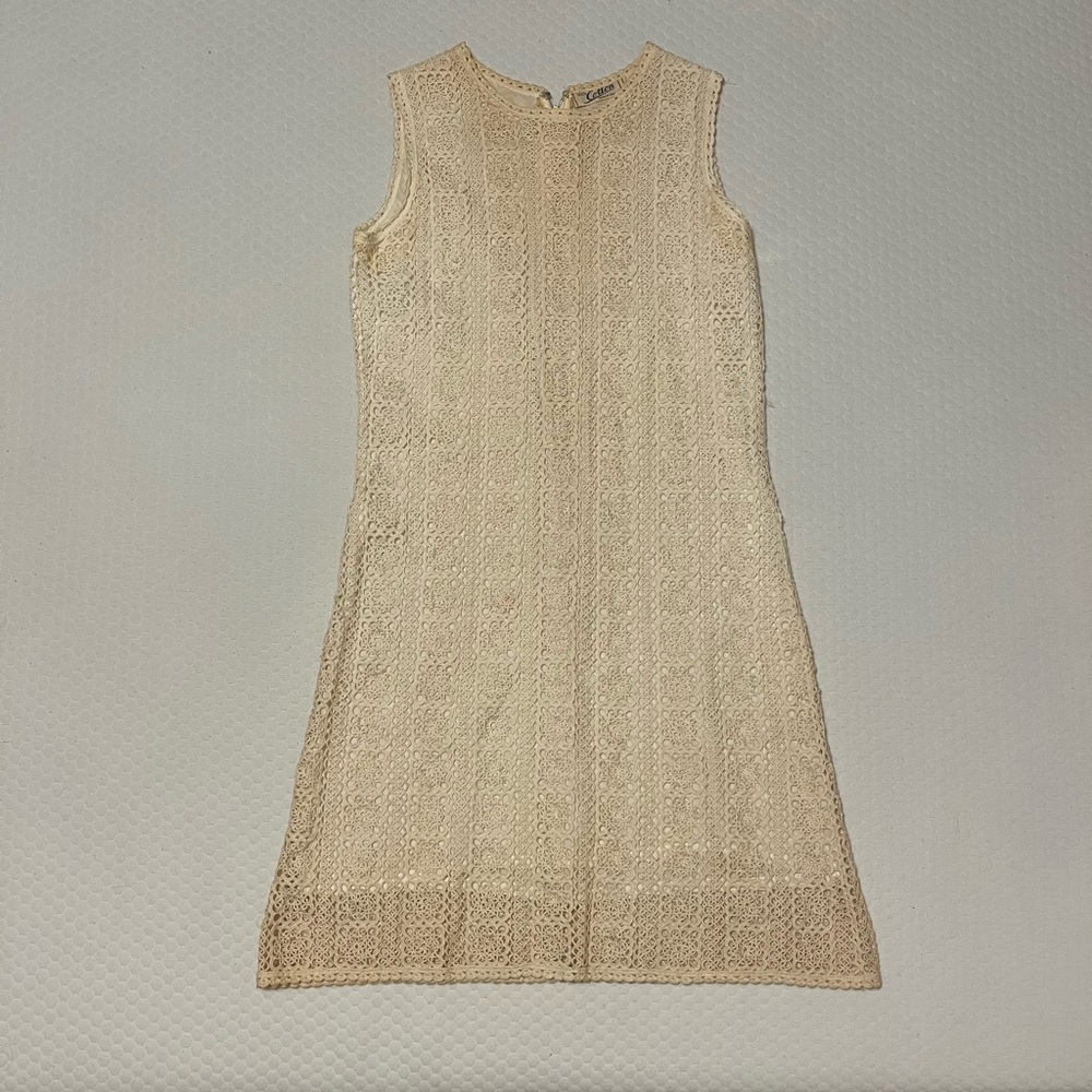 Matching Vintage Knit Dress and Cardigan